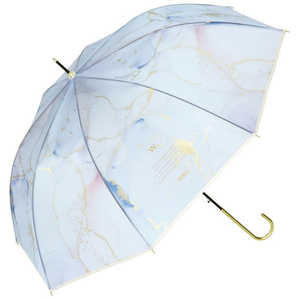 ワールドパーティー 雨傘長＿Wpc.［ビニール傘］インクアートアンブレラスカイブルー ［雨傘 /レディース /60cm］ PT-067-001