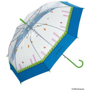 ワールドパーティー 雨傘 長傘 ビニール傘 スーパーマリオブラザーズ Wpc. 水中 ドット [ レディース / 60cm ] PT-ND01-001