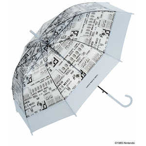 ワールドパーティー 雨傘 長傘 ビニール傘 スーパーマリオブラザーズ Wpc. ロゴ テキスト [ レディース / 60cm ] PT-ND04-001