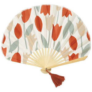 ワールドパーティー ［Wpc.GIFTBOX扇子］ブルーミングチューリップRD W084-331-204