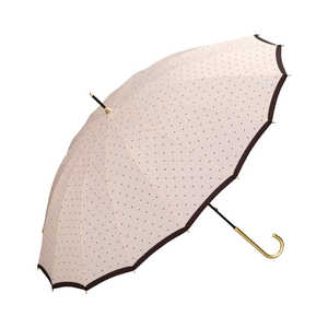 ワールドパーティー 雨傘 長傘 16本骨ピンドット Wpc. ［雨傘 /レディース /58cm］ ピンク 6711-04-001