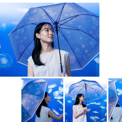 【当店限定販売】 ワールドパーティー 雨傘折＿Wpc. ［ビニール傘］えのすい×Wpc ミュージック