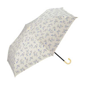 ワールドパーティー 日傘 折りたたみ傘 T/Cリムスカラップフラワー ミニ(オフホワイト)  80139921