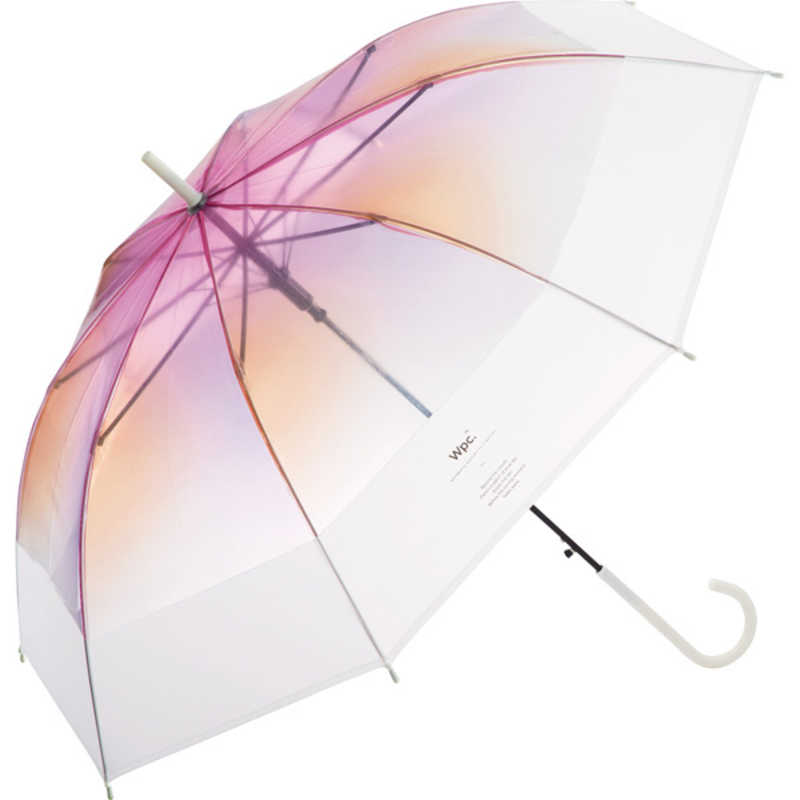 ワールドパーティー ワールドパーティー 雨傘 ビニール傘 切り継ぎグラデーション(ピンク) PT036 PT036