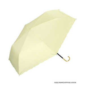 ワールドパーティー 日傘 折りたたみ傘 サンリオキャラクターズ 遮光キャラクターヒートカット ミニ(イエロー ポムポムプリン)  801SA16