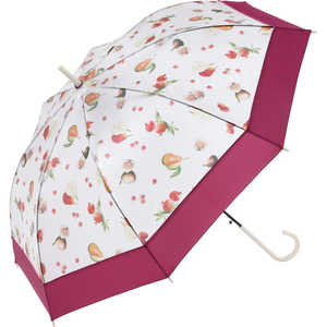 ワールドパーティー 雨傘 ビニール傘 ジューシーフルーツプラスチック(レッド) PT-056