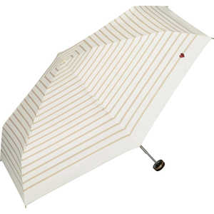 ワールドパーティー 遮光ハート刺繍ボーダー mini wpc ［晴雨兼用傘 /レディース /50cm］ OF 801-14653-102OF