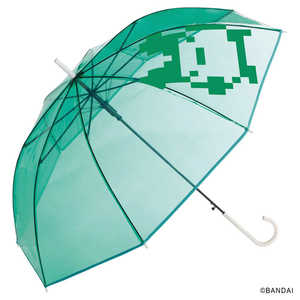 ワールドパーティー 雨傘 長傘 ビニール傘 たまごっち×Wpc. っち スケルトン Wpc. グリーン(みみっち) [ レディース / 61cm ] グリーン PT-TM01-001GR