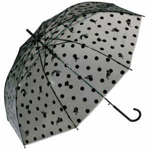 ワールドパーティー ビニール傘 沖昌之さん×Wpc. アンブレにゃんドット Wpc. [ 61cm ] グレー PT-OM06-001