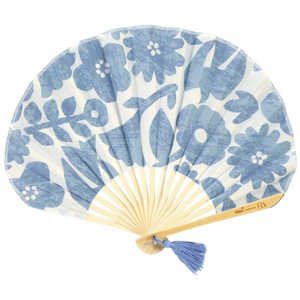 ワールドパーティー ［Wpc.GIFTBOX扇子］花と鳥ブルー - W084-9150-204