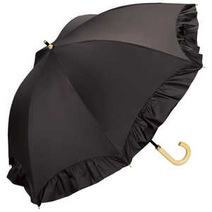 ワールドパーティー 遮光 ドームパラソル フリル Wpc. [ 55cm ] チャコール 81-13217-101