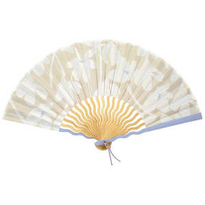 ワールドパーティー ［Wpc.GIFTBOX扇子 ウェーブ骨タイプ］クロッカスベージュ - W158-453-204