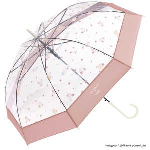 ワールドパーティー Wpc ちいかわ お花見 ビニール傘 雨傘 長傘 ピンク PT-CK07-001 ワールドパーティー Wpc ちいかわ お花見 ビニール傘 雨傘 長傘 ピンク PT-CK07-001
