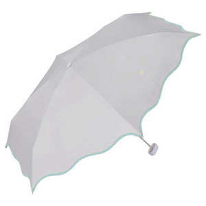 ワールドパーティー 日傘 折りたたみ傘 遮光ウェーブパイピングパラソル ミニ Wpc. ［晴雨兼用傘 / 50cm］ グレー 801-14936-102