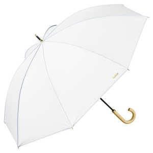 ワールドパーティー 長傘 日傘 遮光プレーンパイピング 遮熱効果 Wpc. ［晴雨兼用傘 / 55cm］ オフホワイト 81-14832-101