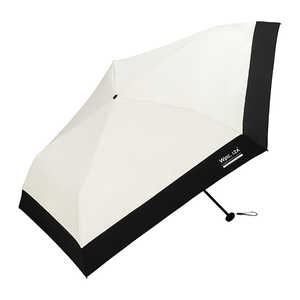 ワールドパーティー 折りたたみ傘 日傘［Wpc.IZA］(イーザ)LIGHT＆SLIM ［晴雨兼用傘 / 55cm］ オフ×ブラック ZA026-001-102