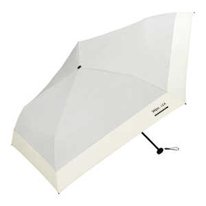 ワールドパーティー 折りたたみ傘 日傘［Wpc.IZA］(イーザ)LIGHT＆SLIM ［晴雨兼用傘 / 55cm］ ライトグレー×オフ ZA026-001-102