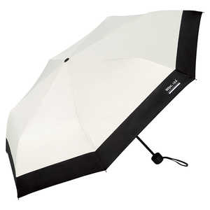 ワールドパーティー 折りたたみ傘 日傘［Wpc.IZA］(イーザ)WIND RESISTANT ［晴雨兼用傘 / 55cm］ オフ×ブラック ZA027-001-102