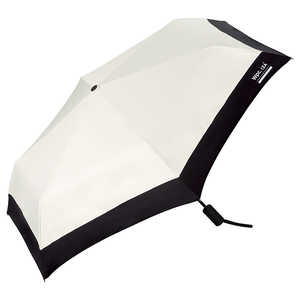 ワールドパーティー 折りたたみ傘 日傘［Wpc.IZA］(イーザ)ASC ［晴雨兼用傘 / 54cm］ オフ×ブラック ZA029-001-102