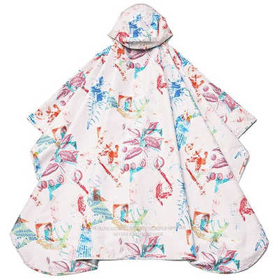 ワールドパーティー レインポンチョ 2ND レインコート KiU グリッチ