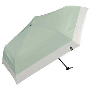 ワールドパーティー 折りたたみ傘 遮光エアライトパラソルユニセックス 60cm 遮熱効果 Wpc. ［晴雨兼用傘 / 60cm］ ミント×ライトグレー 801-18345-102