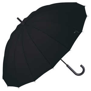 ワールドパーティー 長傘 雨傘 CS 16K UMBRELLA 16本骨 Wpc. ［晴雨兼用傘 / 60cm］ ブラック CS02-001-001