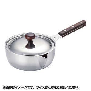玉虎堂製作所 《IH対応》 MA ステンレスカラス口パン 蓋付(目盛付)20cm AKL5803 玉虎堂製作所 《IH対応》 MA ステンレスカラス口パン 蓋付(目盛付)20cm AKL5803