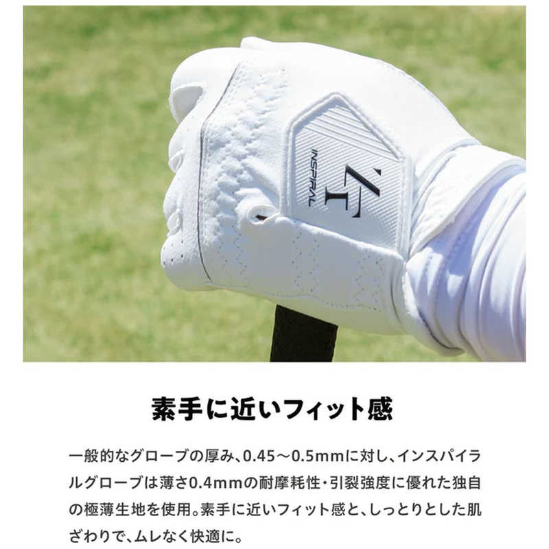イオンスポーツ ゴルフグローブ ZEROFIT インスパイラルグローブ [ユニセックス /左手着用(右打ち用) /26cm] ホワイト ...