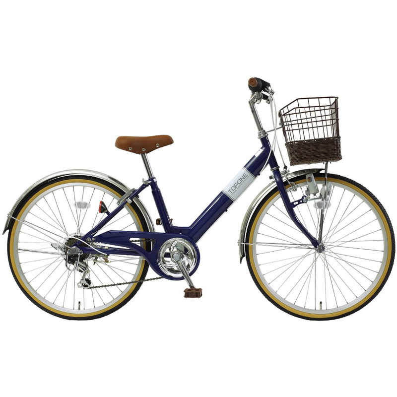 TOPONE TOPONE 24型 子供用自転車 (外装6段変速) ネイビーブルー【組立商品につき返品不可】 NV246 NV246