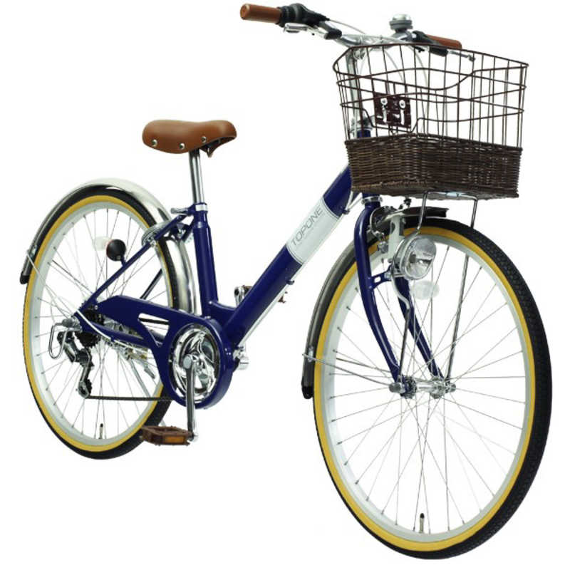 TOPONE TOPONE 24型 子供用自転車 (外装6段変速) ネイビーブルー【組立商品につき返品不可】 NV246 NV246