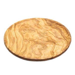 ジェネラルオリーブウッド (General Olive Wood) オリーブの木 丸皿 ラウンドプレート 26cm GOWGB002