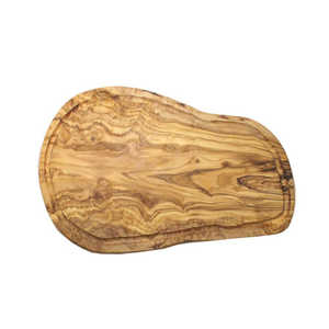 ジェネラルオリーブウッド オリーブの木 まな板 一枚板 カッティングボード 溝付 40cm GOWGB026