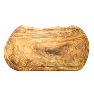 ジェネラルオリーブウッド オリーブの木 まな板 一枚板 カッティングボード 溝付 50cm GOWGB028