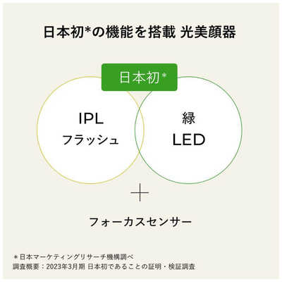 ヤーマン 光美顔器 IPL LED ブルーグリーンショット ブラック