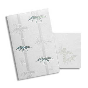 フタバ 箔ぽち袋メッセージカード付き (ROKKAKU) 松竹梅シリーズ「竹」3枚入 PB00102