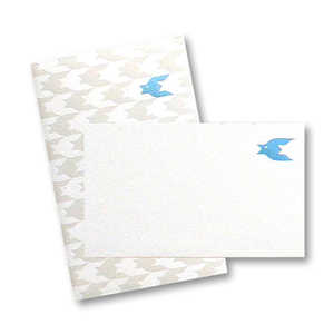 フタバ 箔ぽち袋メッセージカード付き (ROKKAKU) 動物柄シリーズ「ちどり」3枚入 PB00303