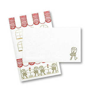 フタバ 箔ぽち袋メッセージカード付き (ROKKAKU) 街並みシリーズ「カフェ」3枚入 PB00501