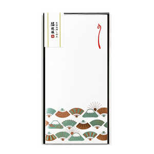 フタバ 箔祝儀袋 (ROKKAKU) 縁起物ならべシリーズ「富士・扇」1枚入 SH1901