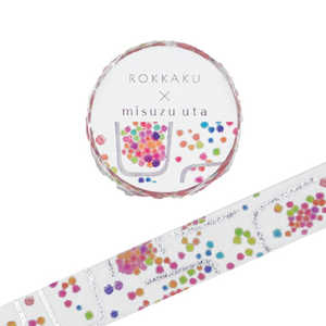 フタバ 箔押しマスキングテープ (ROKKAKU) みすゞうたシリーズ「金米糖の夢」1個入 R0152403 フタバ 箔押しマスキングテープ (ROKKAKU) みすゞうたシリーズ「金米糖の夢」1個入 R0152403