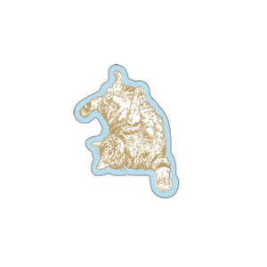 フタバ 箔押しステッカー (ROKKAKU) Cat Art Collectionシリーズ「roll」1枚入 R0092503 フタバ 箔押しステッカー (ROKKAKU) Cat Art Collectionシリーズ「roll」1枚入 R0092503