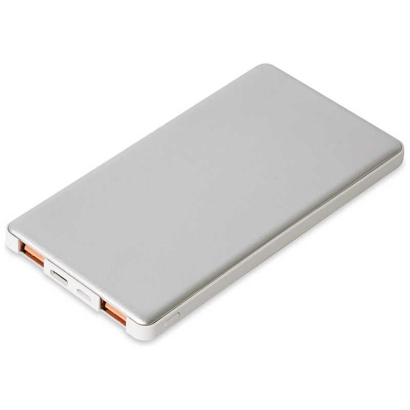 TAG label by amadana TAG label by amadana スマートフォン対応 [USB給電] モバイルバッテリー シルバー [10000mAh /USB PD対応･QC対応 /3ポート /充電タイプ] AT-MBA100PD-SV AT-MBA100PD-SV