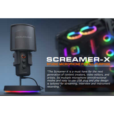 COUGAR ゲーミングマイク SCREAMER-X Studio Microphone for All