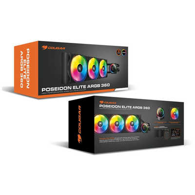 COUGAR ARGB対応360mm簡易水冷 POSEIDON ELITE ブラック CGR-PSDELRGB