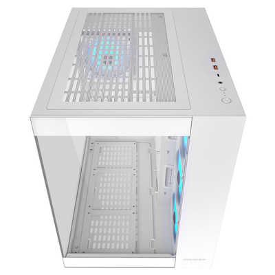FV150 RGB CGR-5KA1W-RGB ホワイト PCケース Amazon | COUGAR FV150 RGB White デュアルチャンバー設計採用
