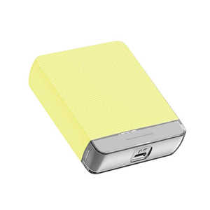 コンピューケースジャパン 超小型モバイルバッテリー 5000mAh PD20W高速充電 全額返金トリプル保証 agreen パステルカラーイエロー JMB-Mini5-YE