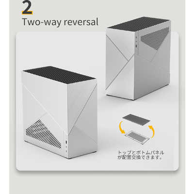 アビー アルミPCケース AS Enclosure M19 Plus シルバー ASE-M19P-SV