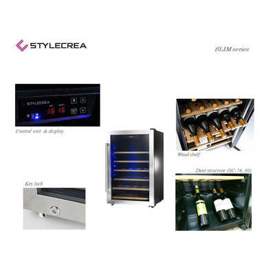 スタイルクレア　ワインセラー　「Ｓ　ｓｅｒｉｅｓ」（３０本・右開き）　SC-30（標準設置無料） スタイルクレア ワインセラー Sシリーズ 30本 右開き SC-30 の通販