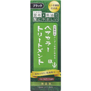 三和通商 昆布と馬油のヘアカラートリートメント ブラック 200g コンブトバーユノヘアカラーTR