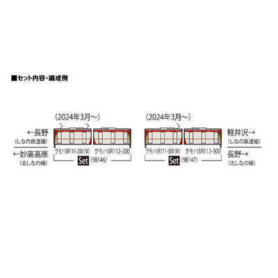 TOMIX しなの鉄道 SR1系200番代電車セット(2両) 98146 の通販