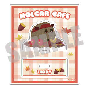 キャビネット 5.PUI PUI モルカー アクリルスタンド テディ AUTUMN ver.